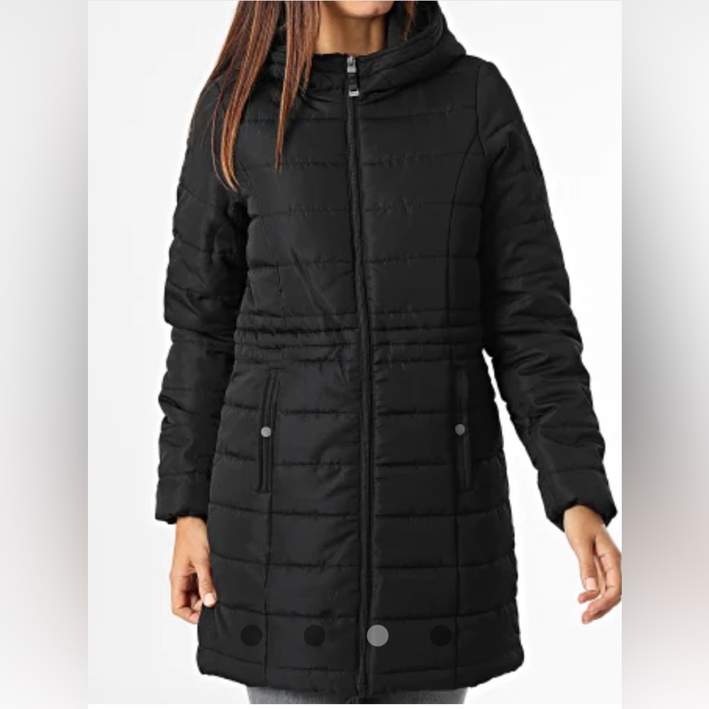 Long Down Jacket Black